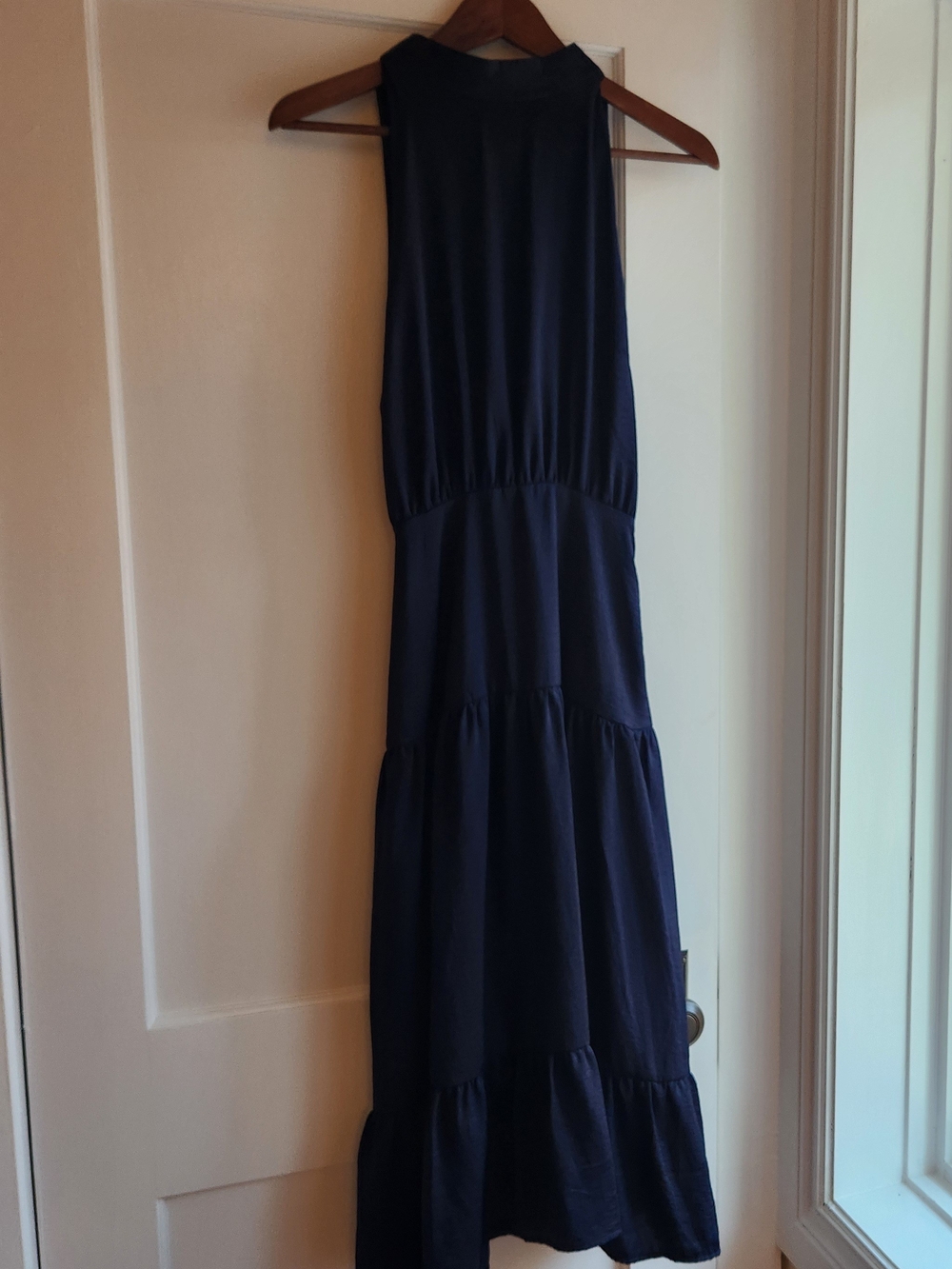 Dex Navy Sleeveless Maxi Dress